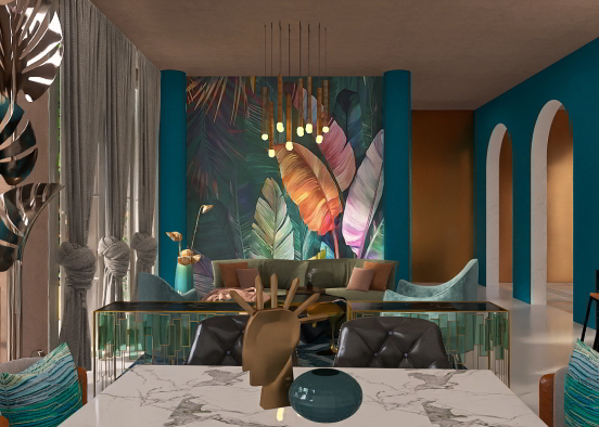 The tropical sunset vibe  Design Rendering