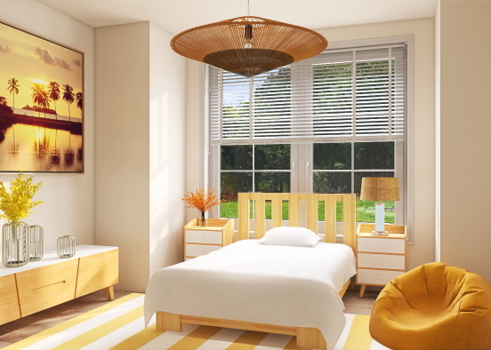 The yellow room Design Rendering