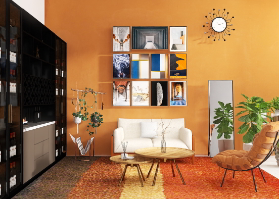 Modern orange 🍊 Design Rendering