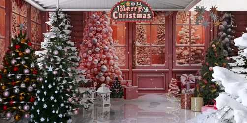"Winter Wonderland of Christmas Trees" Design #1 