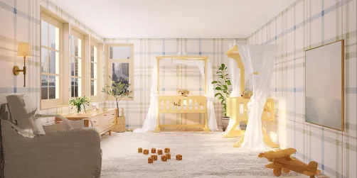 twin nursery🤍
