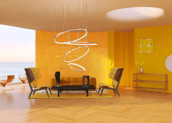 PANTONE® Living Room Design Rendering