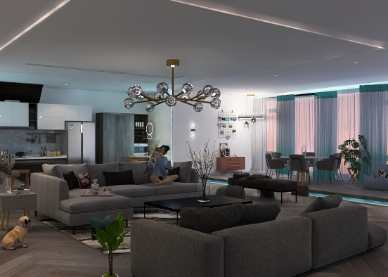 living room 😜 Design Rendering