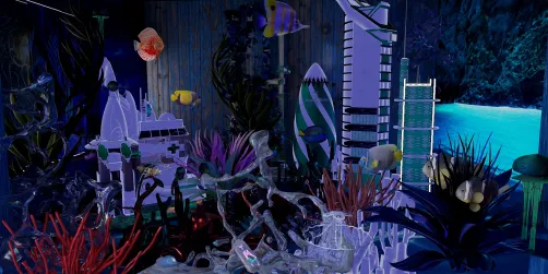 Purple & Green Under the Sea