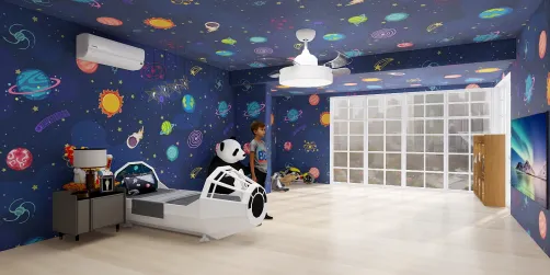Best bedroom for kids who loves space...