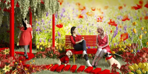 Cheerful Red and Yellow