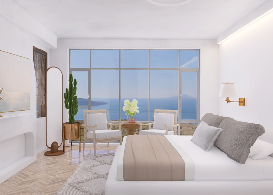 Coastal bedroom  Design Rendering