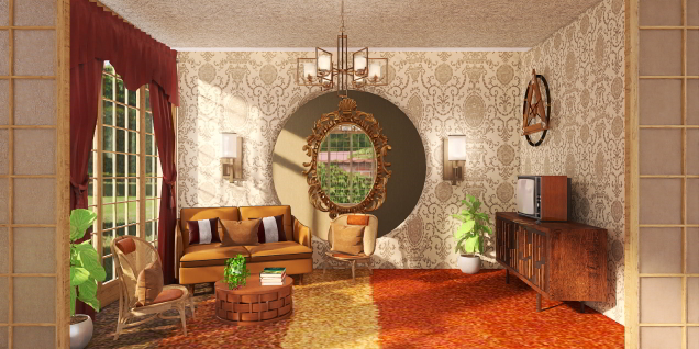 Vintage seating living room space inspo