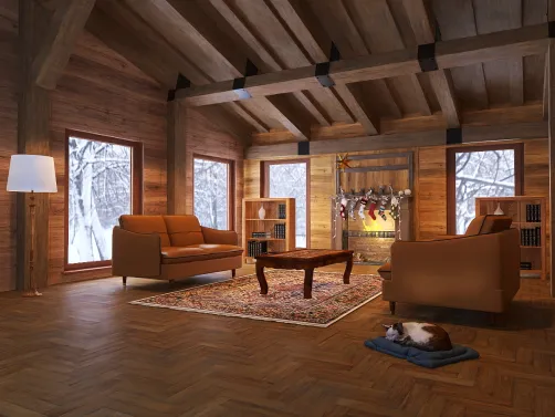 COZY WINTER CABIN HOUSE 