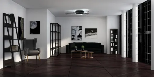 Minimalistisches Wohnzimmer 