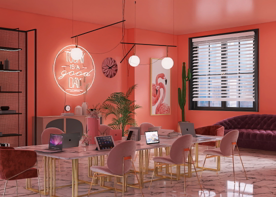 Beauty agency’s Meeting room  Design Rendering