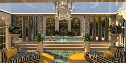 3. Resort with a Pool