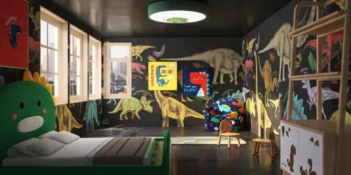 Toddler Boy Dino Room