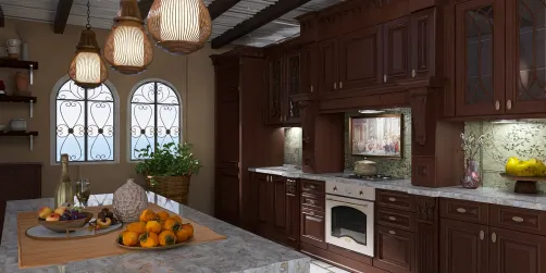 Tuscan style kitchen 