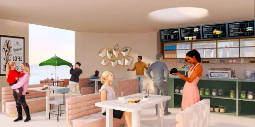 Pink Beach Coffee Shop