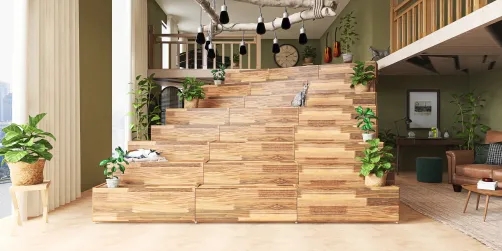 rustic stairs