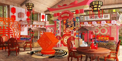 chinese new year celebration market