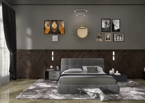 Cool bedroom  Design Rendering