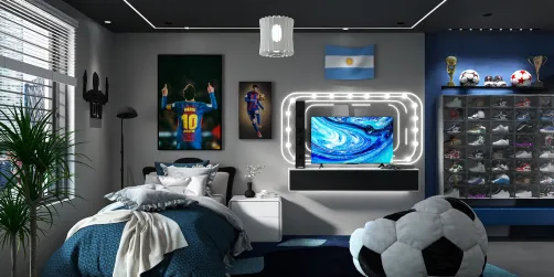 Dream bedroom for Messi fans ⚽🥇