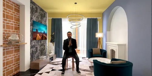 This hall room is modern and luxurious a