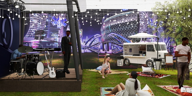 futures city outdoor music event.⭐️