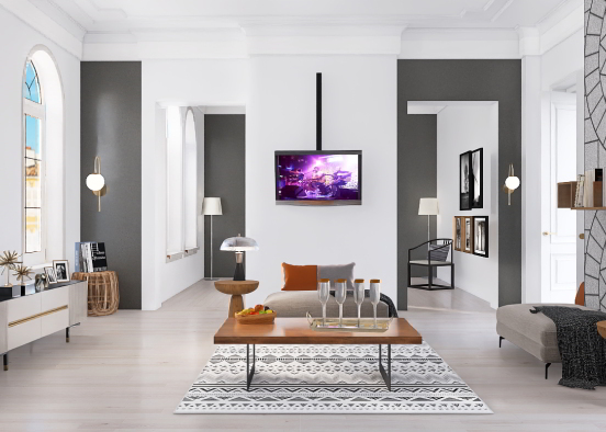 modern living Room
 Design Rendering