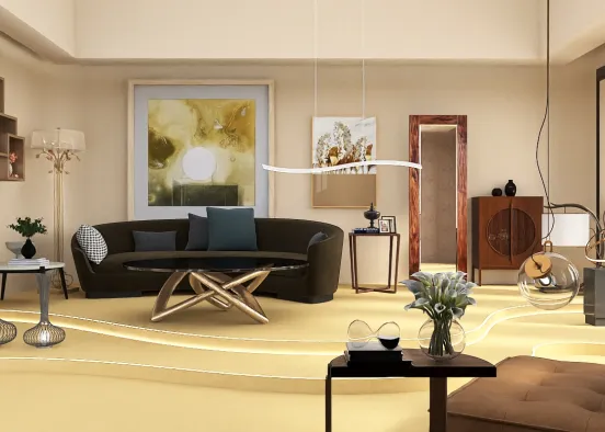 Dune Wasteland living room idea 💡 Design Rendering