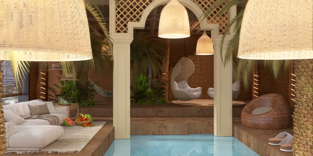 Tropical Private Pool🌺🌴🍍🍹✨