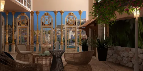 the courtyard