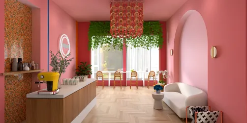 pink Cafe ❤️🩷🌷🌸🍑🍡☕️