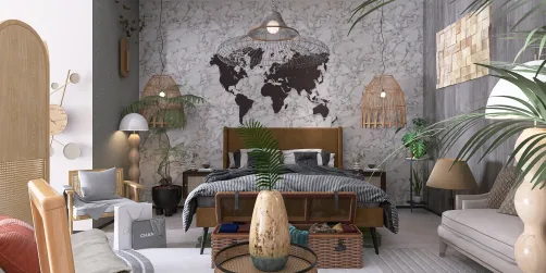 small chic bedroom