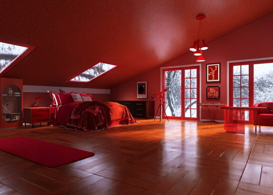 Red room Design Rendering