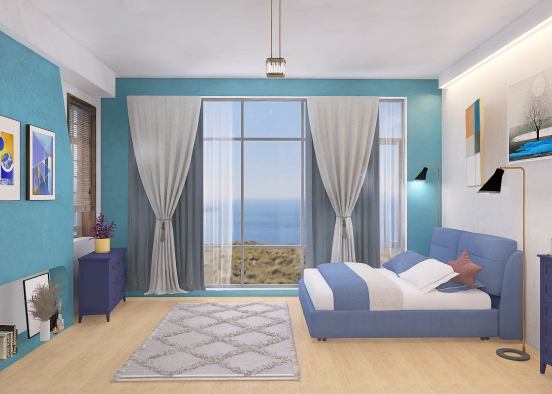 Beautiful Bedrooms : Modern Art Design Rendering