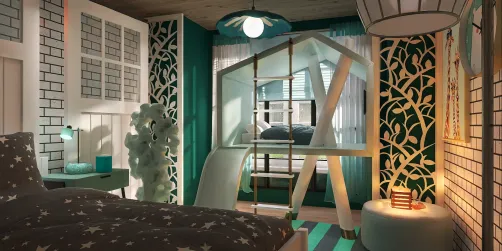 Teal Teen Bedroom 🐋✨