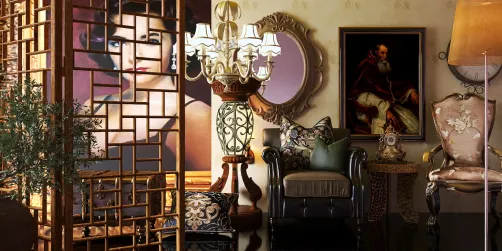 Gothic living room idea 💡