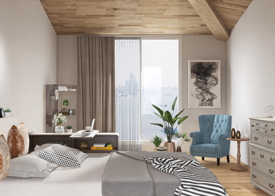 Relaxing bedroom 💛😌 Design Rendering