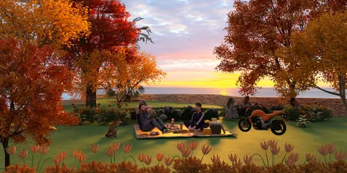 Autumn Sunset Picnic