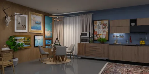 Small home kitchen/dining design