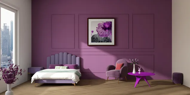 Purple cute room