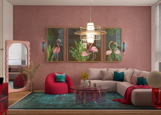 Pink Flamingo 🦩  Design Rendering