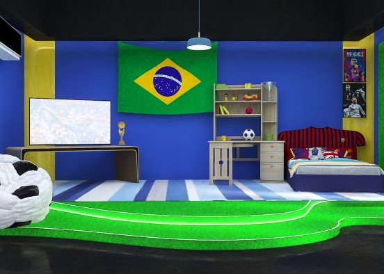 Room for a Brazilian Boy  Design Rendering