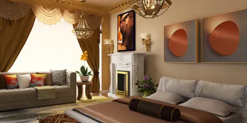Warm bedroom 