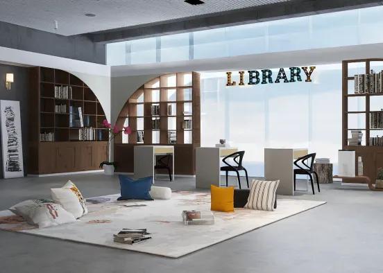 library Design Rendering