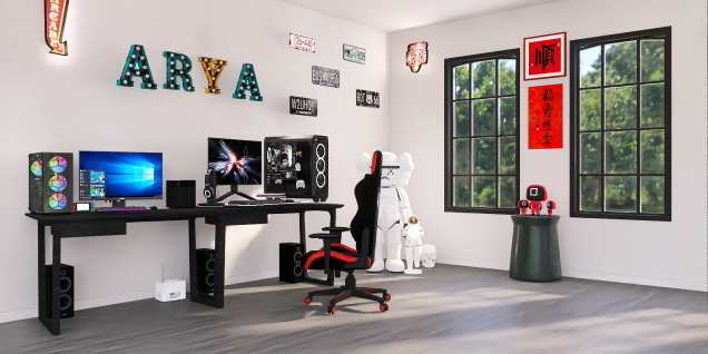 This is very beautiful gaming room 