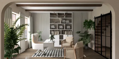 кабинет в частном доме 