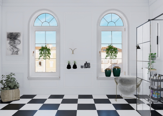 A not just white room Design Rendering