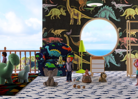 Jurassic playing room 🐊 Design Rendering