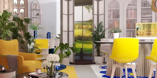 Just a happy little room to work in 