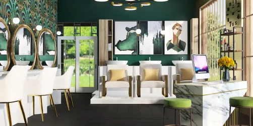 Luxury hairdresser salon