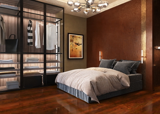 Luxury Bedroom Design Rendering